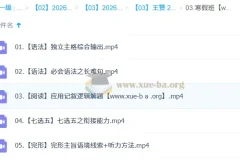 王赞高二英语二轮寒假班