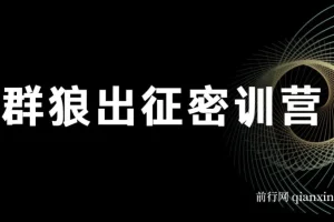 杀破狼群狼出征密训营