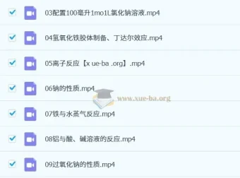 高中化学实验视频大全