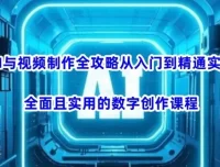 AI视频制作入门到精通实战课：实用数字创作全攻略