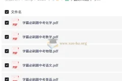 中考学霸必刷题