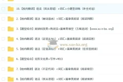 初三中考英语培训班（秋上·全国版·A+）