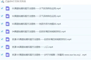 2024高三高考地理林萧地理春季班课程