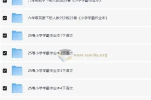 绿卡图书《小学学霸作业本·语数英 (2025春) 》