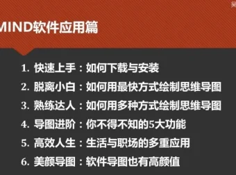 XMind思维导图教程：从入门到精通