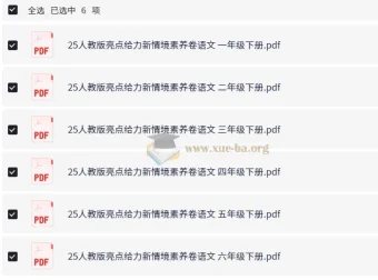 2025人教版小学语文亮点给力新情境素养卷