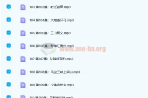 凯叔讲故事《水浒传》139集全：正剧+彩蛋+插画