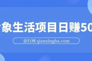 粉象生活项目：实现日赚500的秘诀