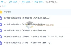 张亮高中英语2026届高一英语一轮尖端暑假班与秋季班课程