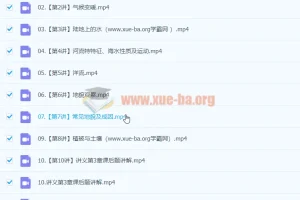 2024高三高考地理张艳平一轮复习课程（下）