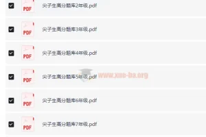 1~12年级数学尖子生高分题库