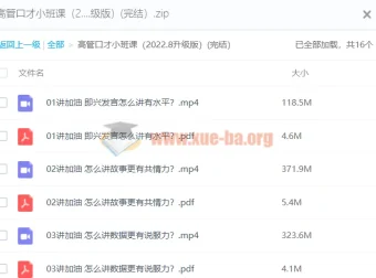 高管口才小班课（2022.8升级版）
