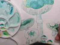 《小可鲁贝洛斯水彩第14期课：水彩绘画从零到精通14节技巧课程》