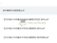 小学数学小升初真题卷与重难点练习卷