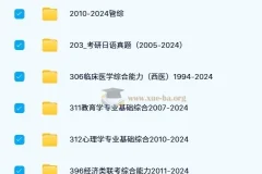 1980 – 2024各专业大学考研历年真题合集