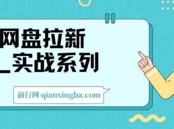 网盘拉新实战系列：入门级教程助小白单月破万