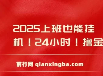 广告掘金零撸小项目：上班也能挂机撸金