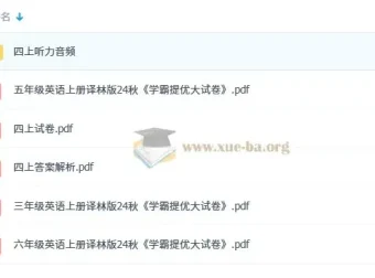 2025 秋《学霸提优大试卷》
