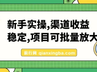 新手实操：单号日入500+，稳定收益可批量放大的互联网项目