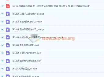 初一春季科学全国版A加课程（庞艳霞、杜春雨）