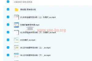 孙竞轩2022届高考物理二轮复习寒春联报春季班