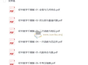 《初中数学千题解》全套