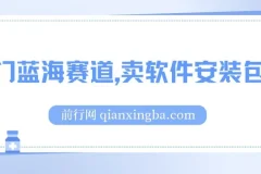 卖软件安装包：适合小白的长期稳定冷门蓝海项目