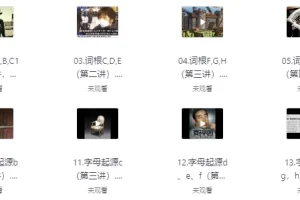 一堂上瘾的英语单词课：6000词频内拆解词根单词课程