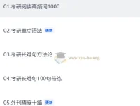 飞飞老师考研英语全程班