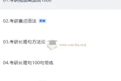 飞飞老师考研英语全程班