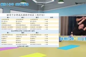 大学生睡前10分钟心身滤清拉伸术课程