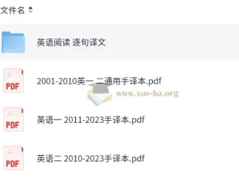 2024考研英语真题阅读（2001 – 2023）逐句手译