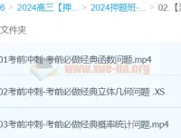 潘逸飞2024高三高考数学押题冲刺护航班