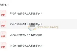 2025秋1 – 4 – 5 – 6年级数学上册人教版全优卷