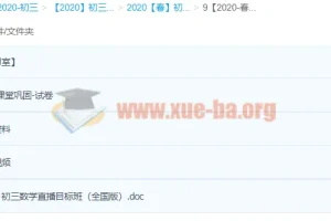 2020春朱韬初三数学目标班（全国）