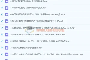 王受之教授：世界建筑史（现代篇）36集全