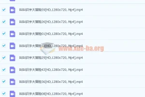 叫叫识字大冒险幼儿识字视频教程全60集