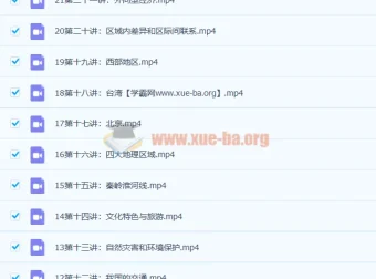 杨晓松初一中国地理21讲全套课程：七年级地理微课堂