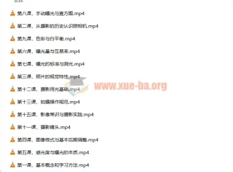 赵钢摄影基础研习班影音制作教程
