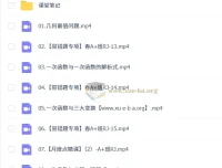 2024 – 2025初二数学徐丝雨A+课程（暑假、秋季、寒假、春季班）