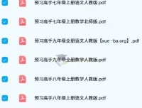 名校课堂预习高手（涵盖七至九年级语数教材多版本）