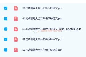 【小学语文】53小学基础练·句式训练