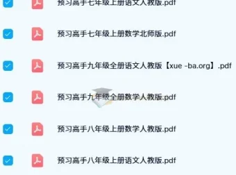 名校课堂预习高手（涵盖七至九年级语数教材多版本）