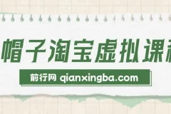 黑帽子淘宝虚拟课程：个人IP品牌打造与淘宝虚拟经营