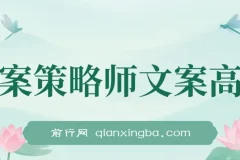 《文案策略师》：揭秘文案营销高手的秘密，一次学完少走弯路