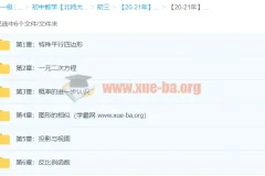 初三数学年卡目标满分班（北师版）