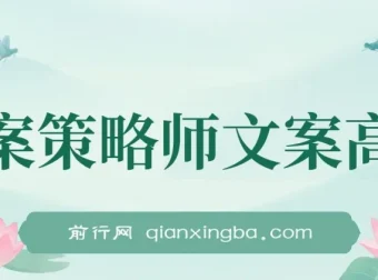 《文案策略师》：揭秘文案营销高手的秘密，一次学完少走弯路