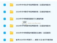 2024 – 2025中考数理化资料合集