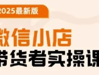 陈奶爸老师微信小店带货者实操课
