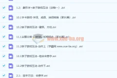 凯叔小象识字幼儿识字启蒙课12讲视频课程
